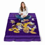minnesota vikings three musketeers purple blanket best selling