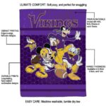minnesota vikings three musketeers purple blanket best selling