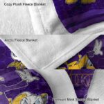minnesota vikings three musketeers purple blanket best selling