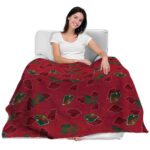 minnesota wild diehard fans red blanket best selling
