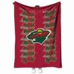 Minnesota Wild Fan Pride Red Blanket 1 minnesota wild fan pride red blanket best selling