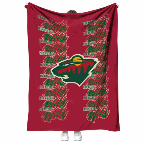 minnesota wild fan pride red blanket best selling