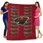 minnesota wild fan pride red blanket best selling