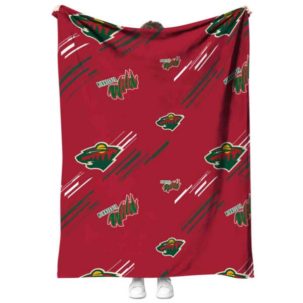 minnesota wild fan spirit red blanket best selling
