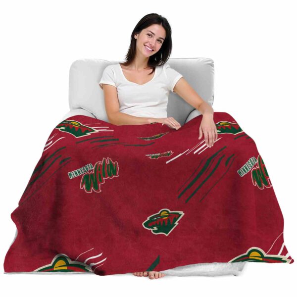 minnesota wild fan spirit red blanket latest model