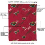 minnesota wild fan spirit red blanket new arrival