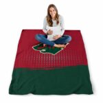 minnesota wild gradient dots red blanket high quality