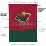 minnesota wild gradient dots red blanket new arrival