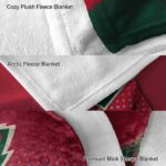minnesota wild gradient dots red blanket premium grade