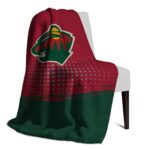 minnesota wild gradient dots red blanket top rated