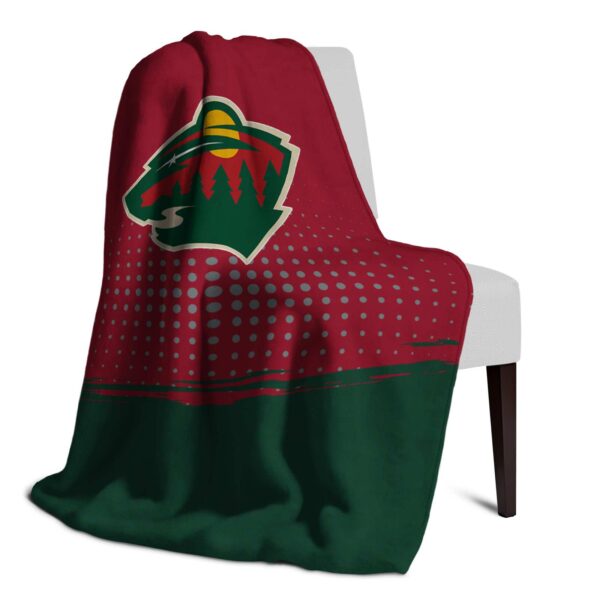 minnesota wild gradient dots red blanket top rated