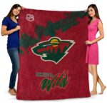 minnesota wild grunge texture red blanket fashion forward
