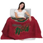 minnesota wild grunge texture red blanket latest model