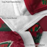 minnesota wild grunge texture red blanket premium grade
