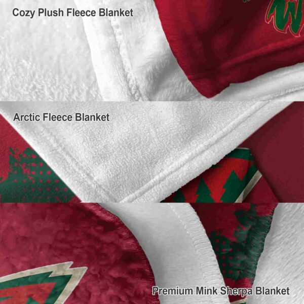 minnesota wild grunge texture red blanket premium grade