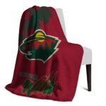 minnesota wild grunge texture red blanket top rated