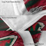 minnesota wild paint streaks red white blanket best selling