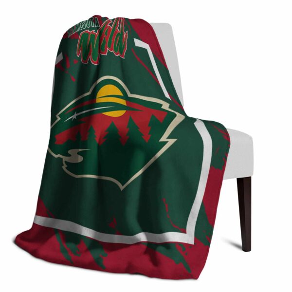 minnesota wild splatter effect red blanket top rated