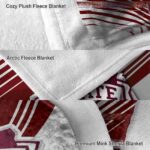 mississippi state bulldogs diagonal stripes maroon blanket best selling