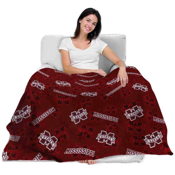 mississippi state bulldogs diehard fans maroon blanket latest model
