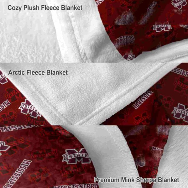 mississippi state bulldogs diehard fans maroon blanket premium grade