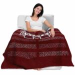 mississippi state bulldogs fan pride maroon blanket latest model