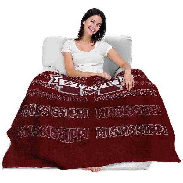 mississippi state bulldogs fan pride maroon blanket latest model