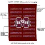 mississippi state bulldogs fan pride maroon blanket new arrival