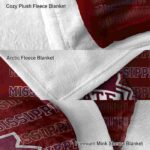 mississippi state bulldogs fan pride maroon blanket premium grade