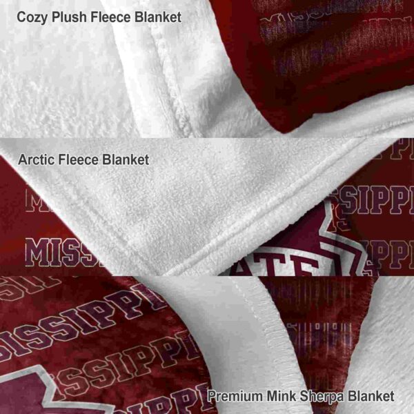 mississippi state bulldogs fan pride maroon blanket premium grade