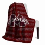 mississippi state bulldogs fan pride maroon blanket top rated