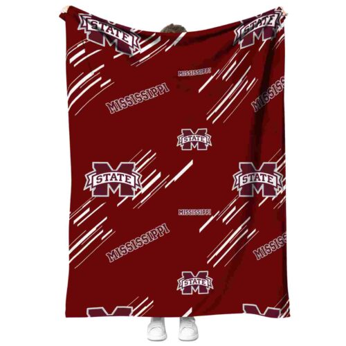 mississippi state bulldogs fan spirit maroon blanket best selling
