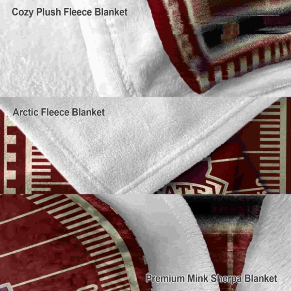 mississippi state bulldogs football field maroon blanket premium grade