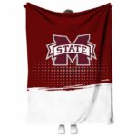 mississippi state bulldogs gradient dots maroon blanket best selling