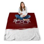 mississippi state bulldogs gradient dots maroon blanket best selling