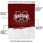 mississippi state bulldogs gradient dots maroon blanket best selling