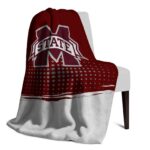 mississippi state bulldogs gradient dots maroon blanket best selling