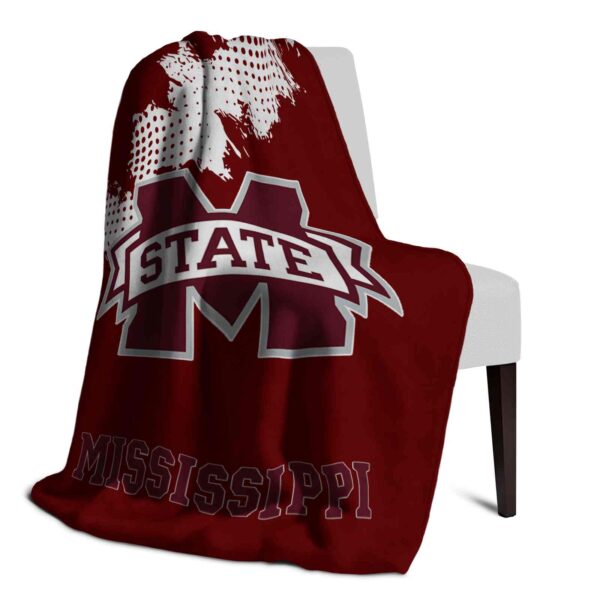 mississippi state bulldogs grunge texture maroon blanket top rated