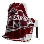 mississippi state bulldogs paint streaks maroon white blanket top rated