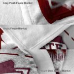 mississippi state bulldogs splatter effect maroon blanket premium grade