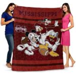 mississippi state bulldogs three musketeers maroon blanket best selling