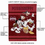 mississippi state bulldogs three musketeers maroon blanket best selling