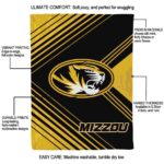missouri tigers diagonal stripes black blanket new arrival