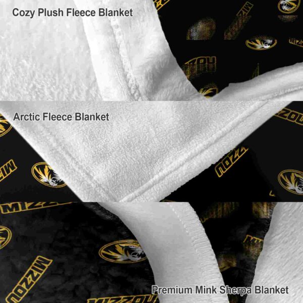 missouri tigers diehard fans black blanket premium grade