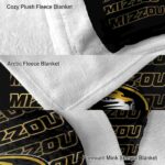 missouri tigers fan pride black blanket premium grade
