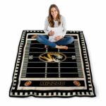 missouri tigers football field black blanket best selling