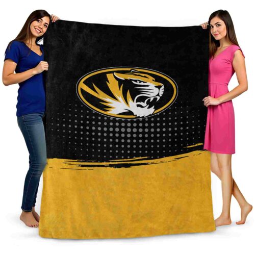 missouri tigers gradient dots black blanket fashion forward