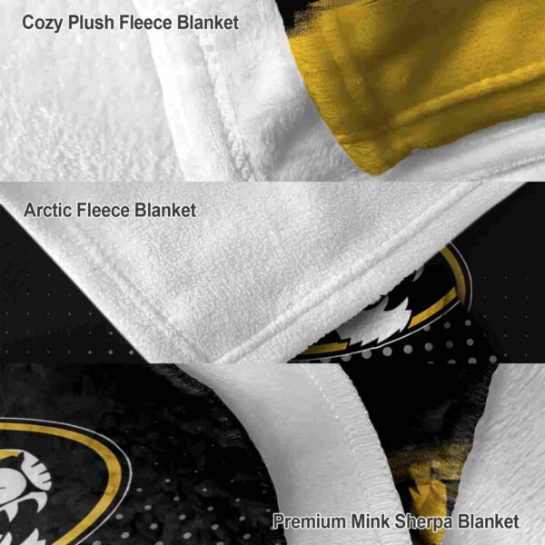 missouri tigers gradient dots black blanket premium grade