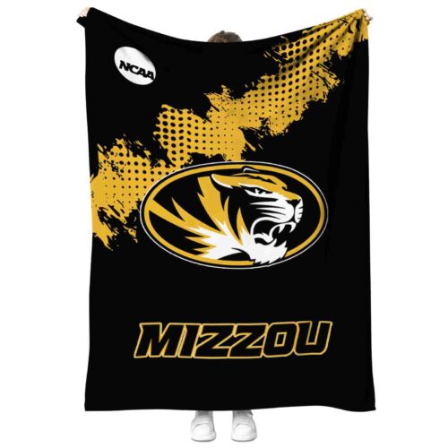 missouri tigers grunge texture black blanket best selling