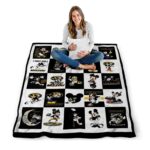 missouri tigers mickey minnie black white blanket high quality
